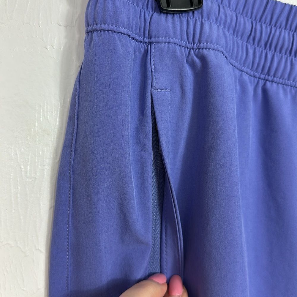 Athleta Arrival Pant Dark Adonis Blue Drawstring Relax Hiking Size 12 - Picture 5 of 12